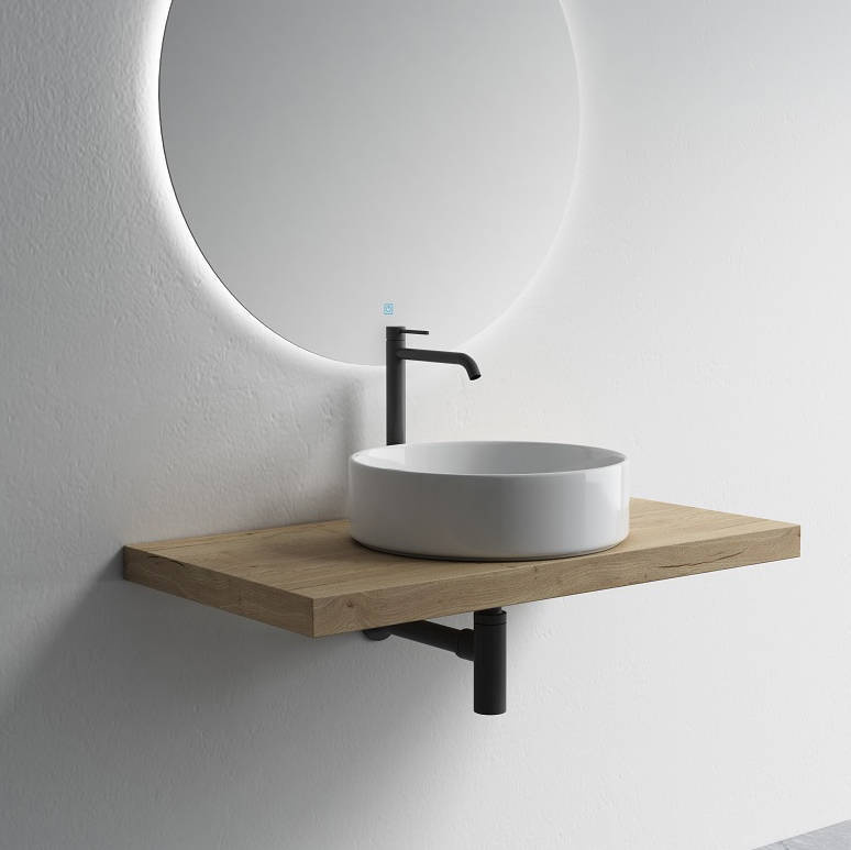 Syfon umywalkowy i korek Clack-Clack bez przelewu czarny