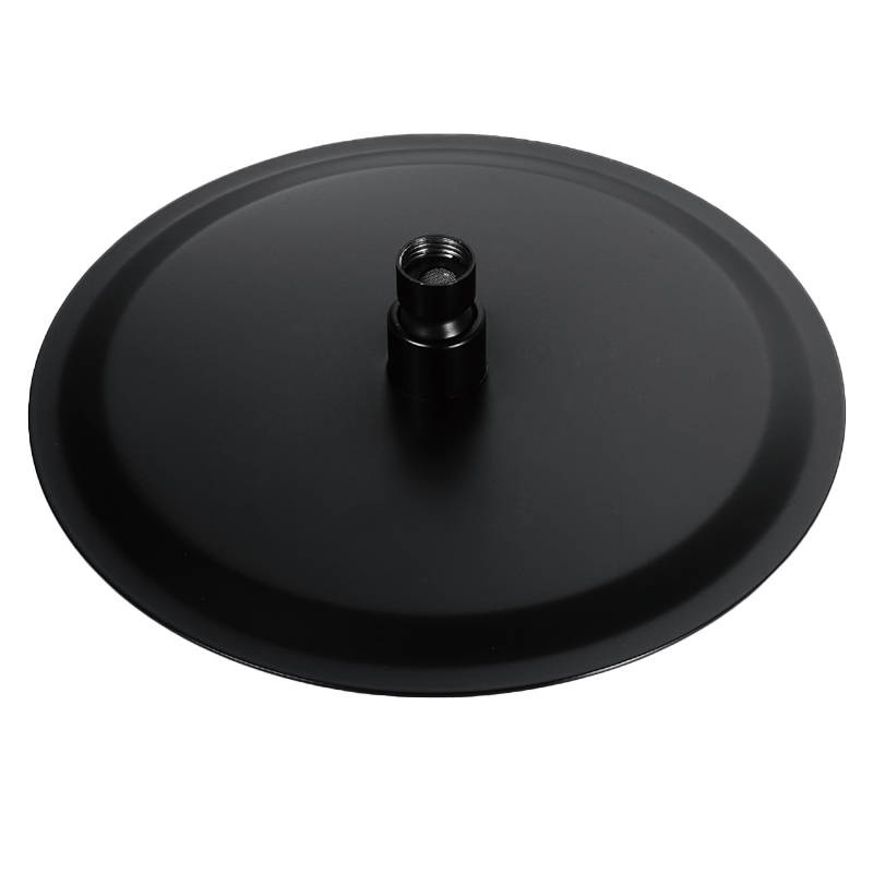 Deszczownica prysznicowa czarna okrągła 20cm