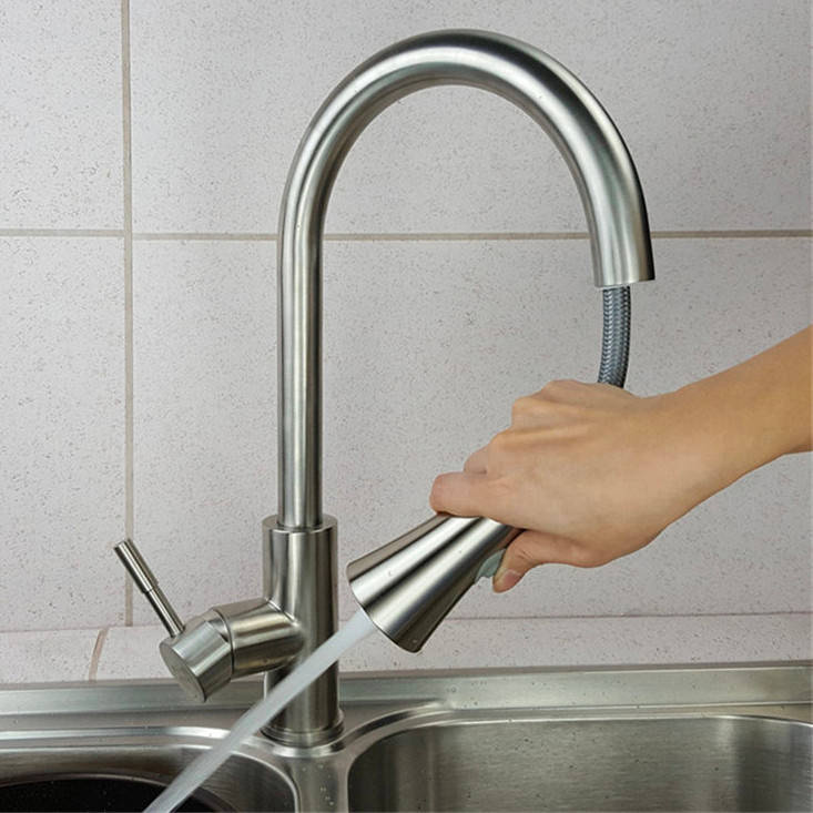 Bateria kuchenna wyciągana wylewka TUBO INOX