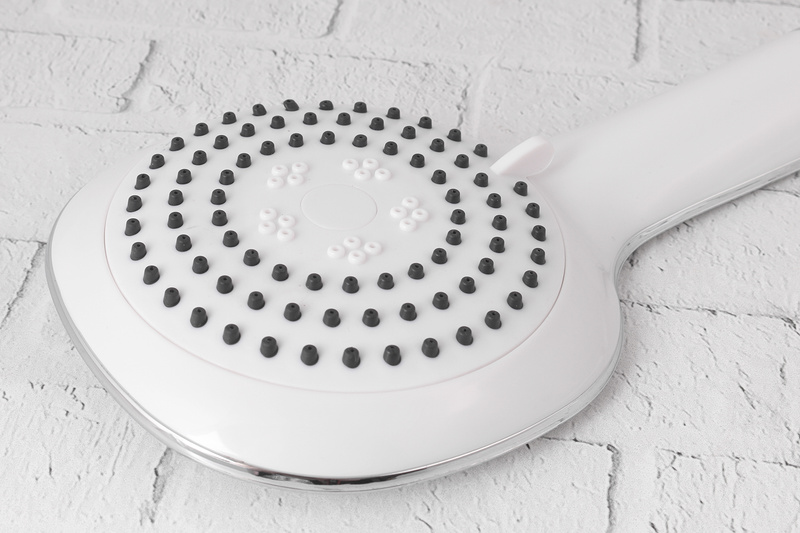 Zestaw prysznicowy wąż słuchawka duża biała 3f