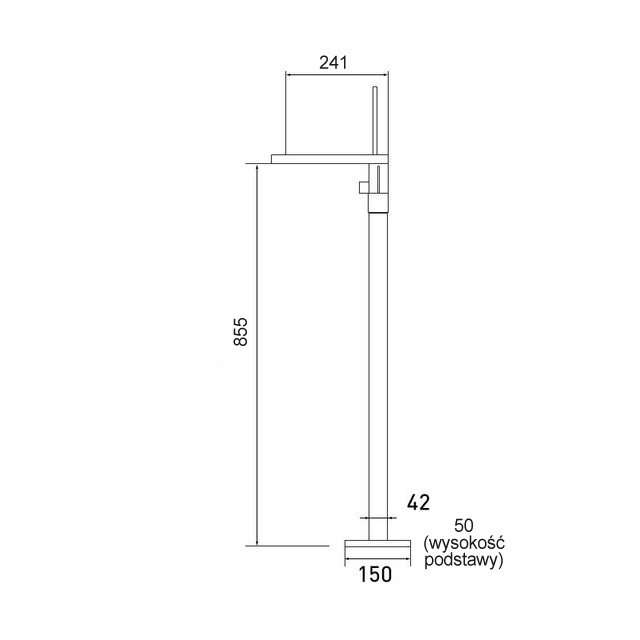 Bateria wannowa wolnostojąca podłogowa CARO