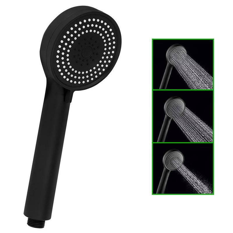 Słuchawka prysznicowa czarna 3-funkcyjna SARA