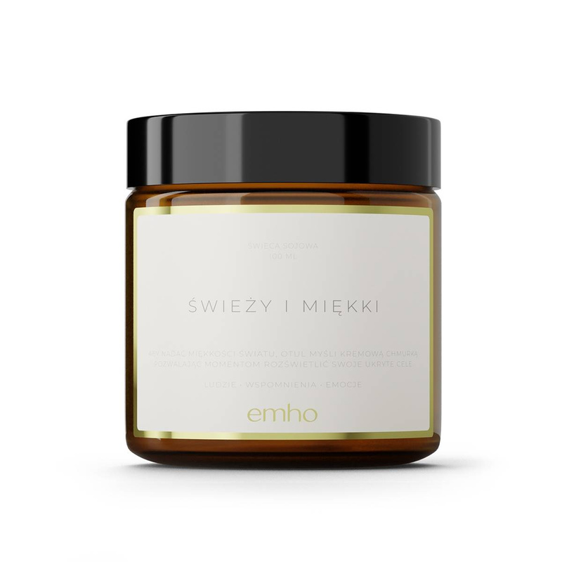 Świeca sojowa zapachowa EMHO ŚWIEŻY I MIĘKKI 100 ml
