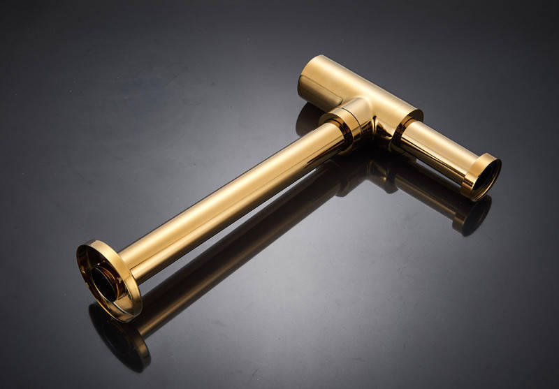 Syfon złoty+ korek click clack złoty z przelewem