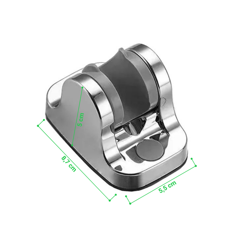 Uchwyt prysznicowy regulowany srebrny chrom