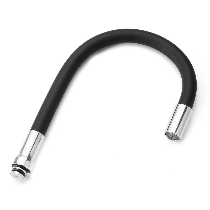 Wylewka do baterii kuchennej giętka flex czarna 3/4