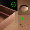 Umywalka stalowa nablatowa 50x35 miedziana rose gold + korek KLIK KLAK