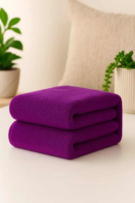 Ręcznik kąpielowy MIKRO fuksja z mikrofibry 50x100 szybkoschnący