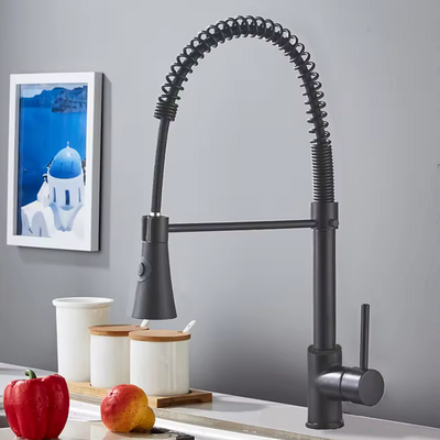 Bateria kuchenna z wyciąganą wylewką QUEEN GRAPHIT