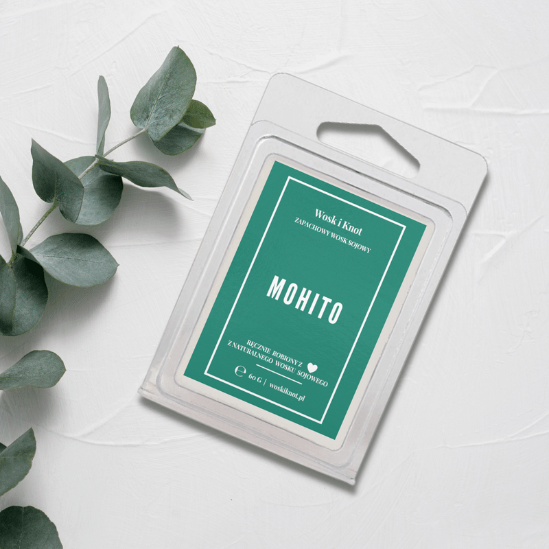 Wosk zapachowy sojowy do kominka MOHITO