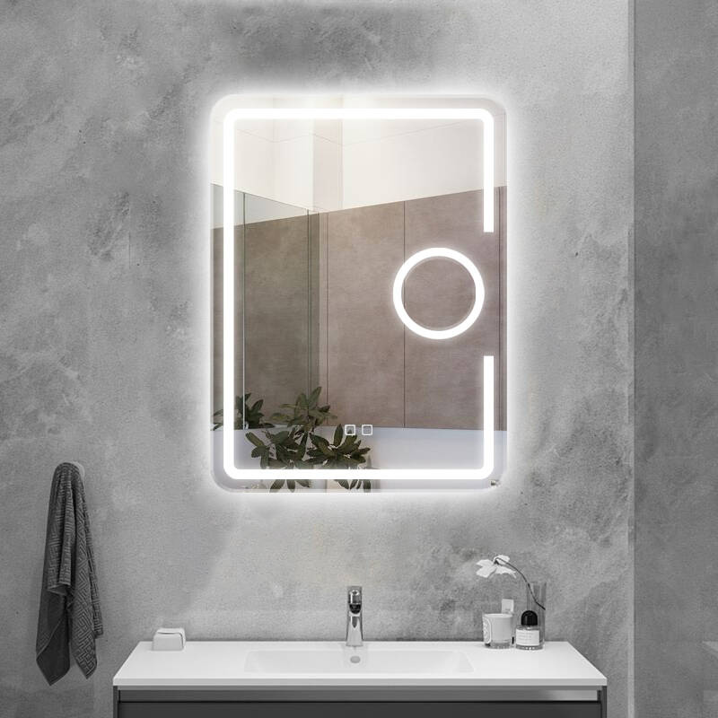 Lustro podświetlane LED 50x70 prostokątne J15 powiększające