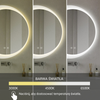 Lustro podświetlane LED 70 cm okrągłe H-2015
