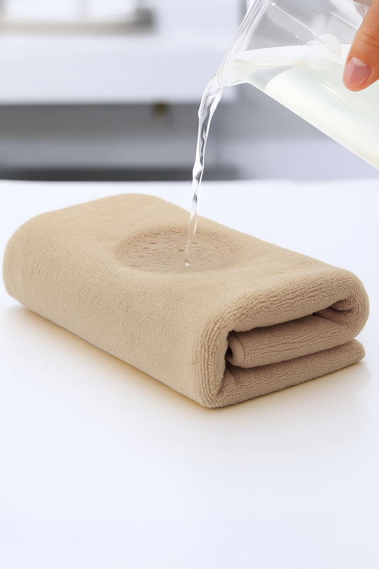 Ręcznik kąpielowy MIKRO beżowy zimny z mikrofibry 50x100 szybkoschnący