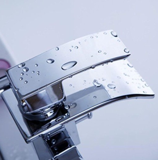 Bateria wannowa ścienna z szeroką wylewką wodospad IDEAL