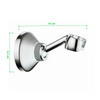 Uchwyt prysznicowy na słuchawkę natryskową ruchomy obrotowy chrom