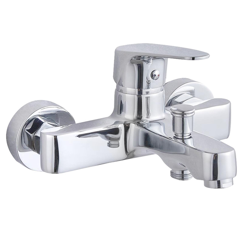 Bateria wannowa ścienna FOCUS chrom