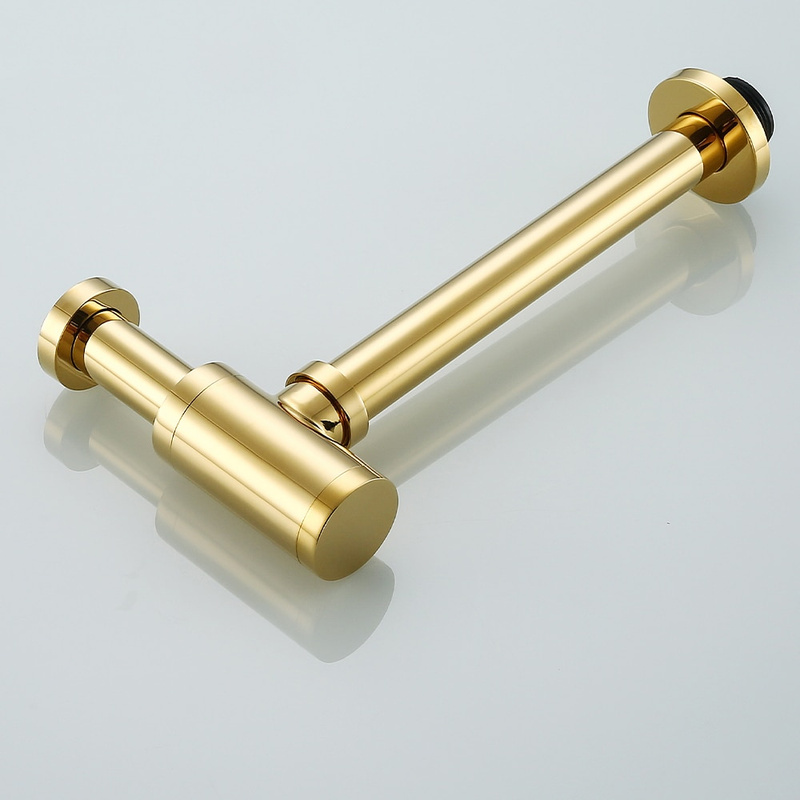 Syfon umywalkowy do umywalki złoty