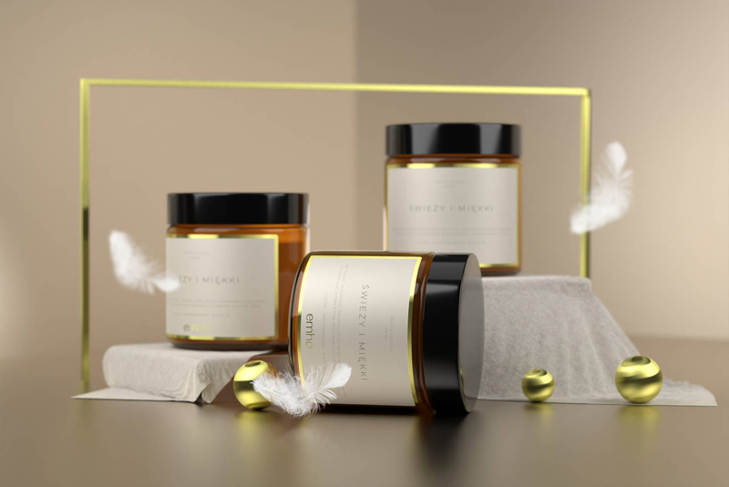 Świeca sojowa zapachowa EMHO ŚWIEŻY I MIĘKKI 100 ml