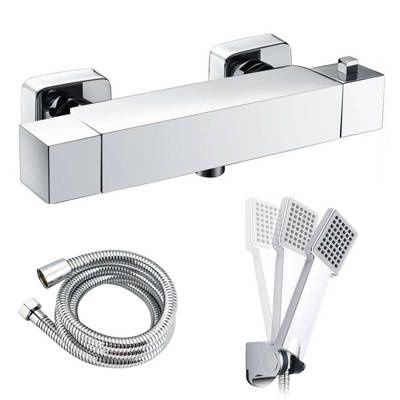 Bateria prysznicowa termostatyczna CARO + zestaw prysznicowy