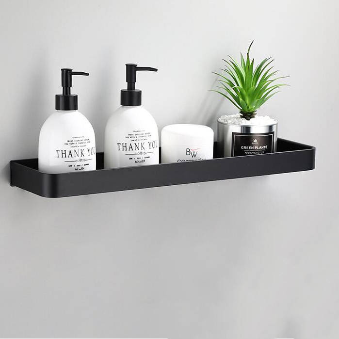Półka łazienkowa wisząca czarna LOFT 50cm