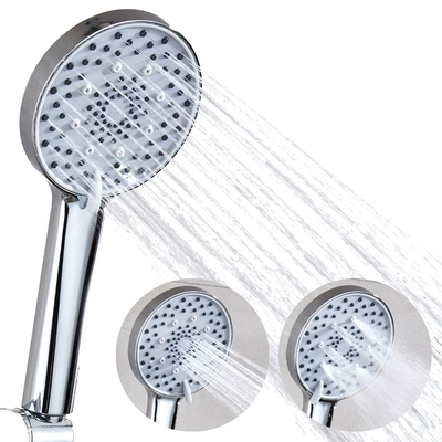 Słuchawka prysznicowa natryskowa 3-funkcyjna FLAT chrom szary