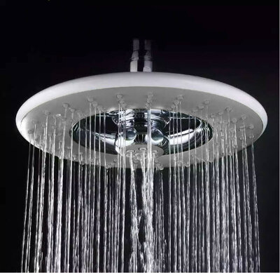 Deszczownica prysznicowa okrągła szara 22 cm obrotowa regulowana