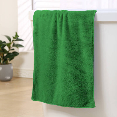 Ręcznik kąpielowy MIKRO zielony z mikrofibry 33x50 szybkoschnący