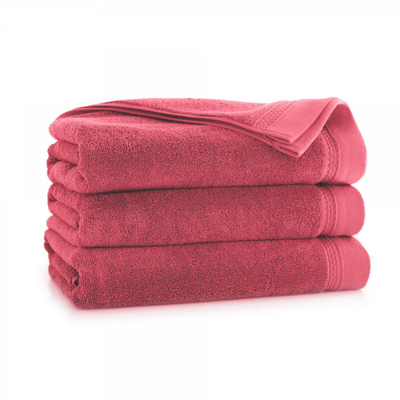 Ręcznik kąpielowy czerwony antybakteryjny 70x140 450gsm BRYZA AB