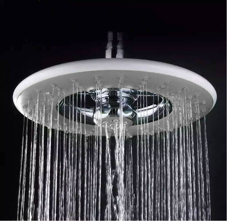 Deszczownica prysznicowa okrągła szara 22 cm obrotowa regulowana