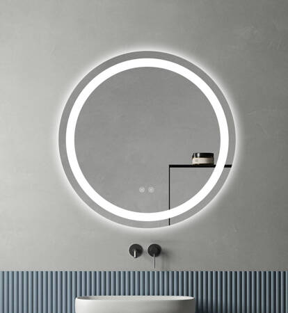 Lustro łazienkowe LED 60 cm okrągłe J12