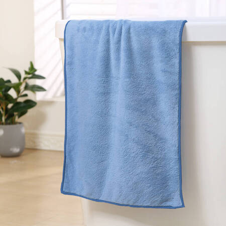 Ręcznik kąpielowy MIKRO błękitny z mikrofibry 33x50 szybkoschnący