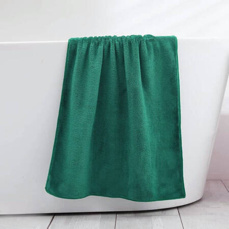 Ręcznik kąpielowy MIKRO butelkowy zielony z mikrofibry 50x100 szybkoschnący