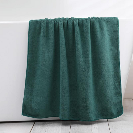 Ręcznik kąpielowy MIKRO butelkowy zielony z mikrofibry 70x140 szybkoschnący