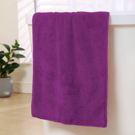 Ręcznik kąpielowy MIKRO fuksja z mikrofibry 33x50 szybkoschnący