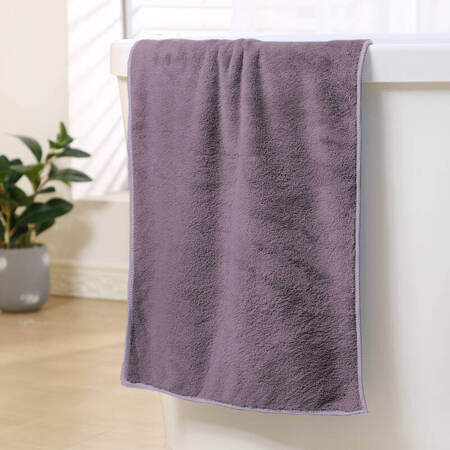 Ręcznik kąpielowy MIKRO jasny fioletowy z mikrofibry 33x50 szybkoschnący
