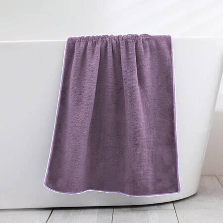 Ręcznik kąpielowy MIKRO jasny fioletowy z mikrofibry 50x100 szybkoschnący