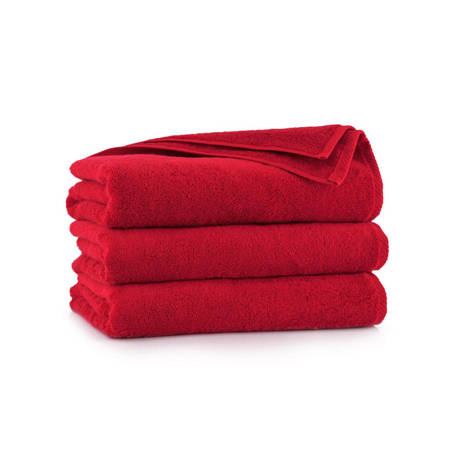 Ręcznik kąpielowy czerwony łazienkowy 100x150 500gsm KIWI 2