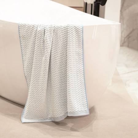 Ręcznik kąpielowy niebieski łazienkowy 70x140 500gsm LAHTI